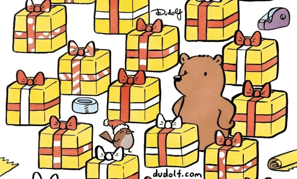 بازی فکری/ در 7 ثانیه بگویید کدام جعبه هدیه بدون جفت است؟ بازی فکری/ در 7 ثانیه بگویید کدام جعبه هدیه بدون جفت است؟