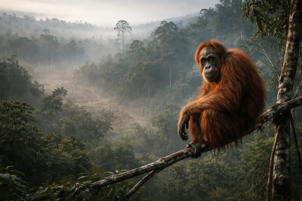 نادرترین میمون بزرگ جهان اکنون در آستانه نابودی کامل است
