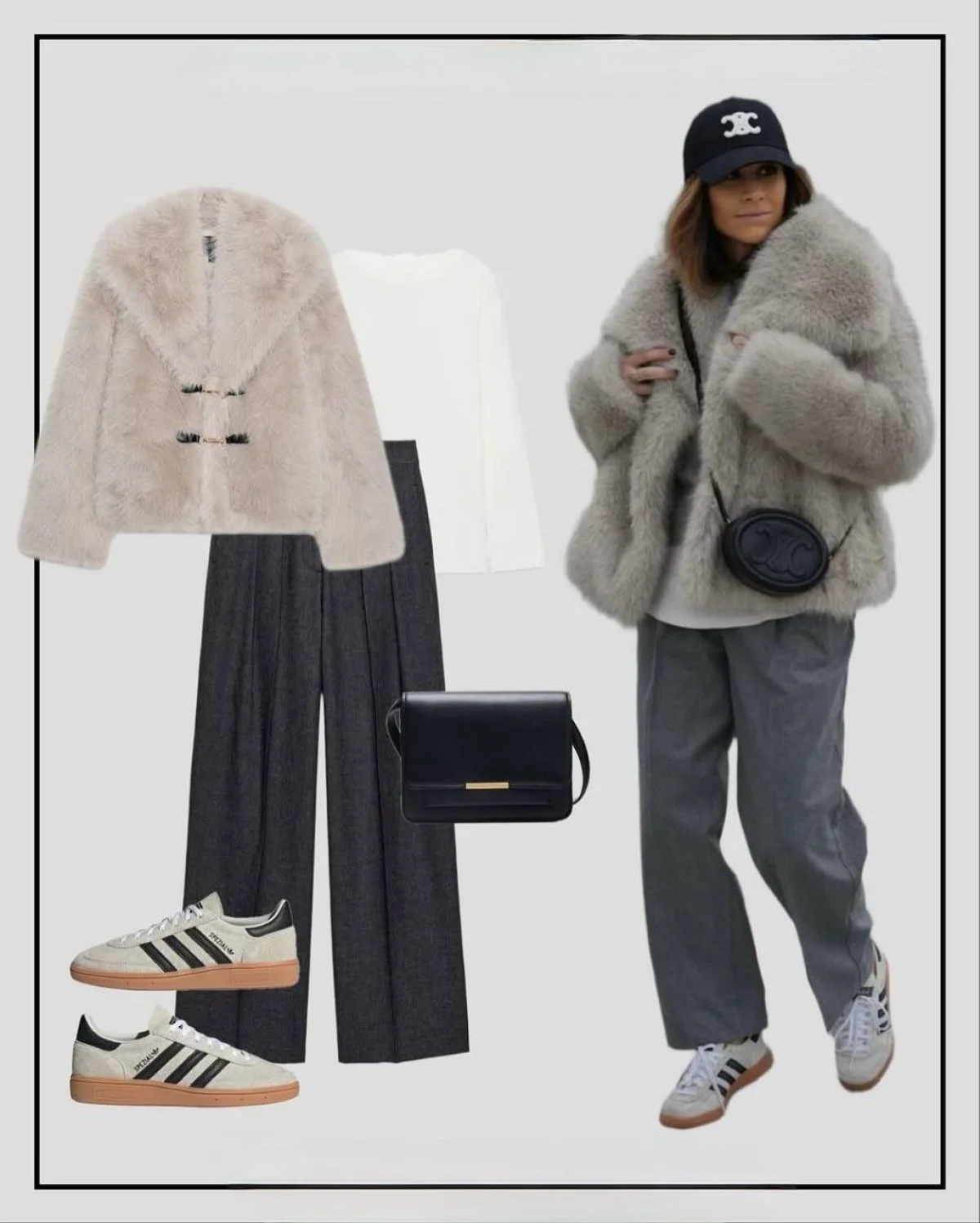 ایده‌های استایل الگانت و کژوال با کت خز ترند ۲۰۲۶