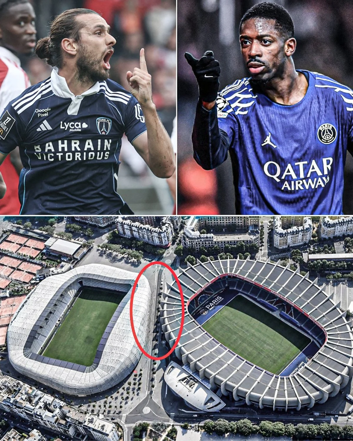 دربی پاریس و در دو استادیوم چند قدمی!