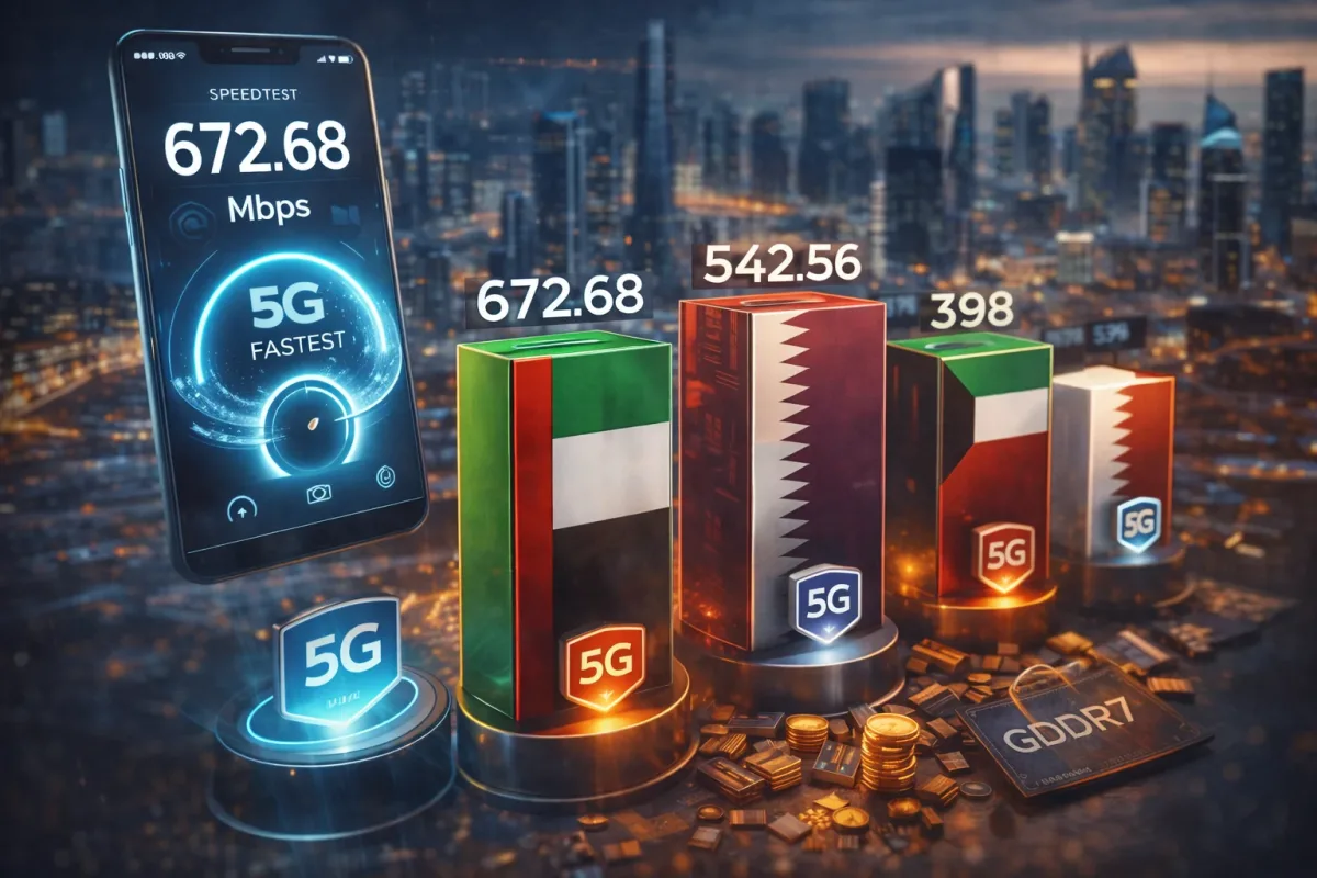 کشور های حوزه خلیج فارس در صدر جدول سرعت اینترنت موبایل!