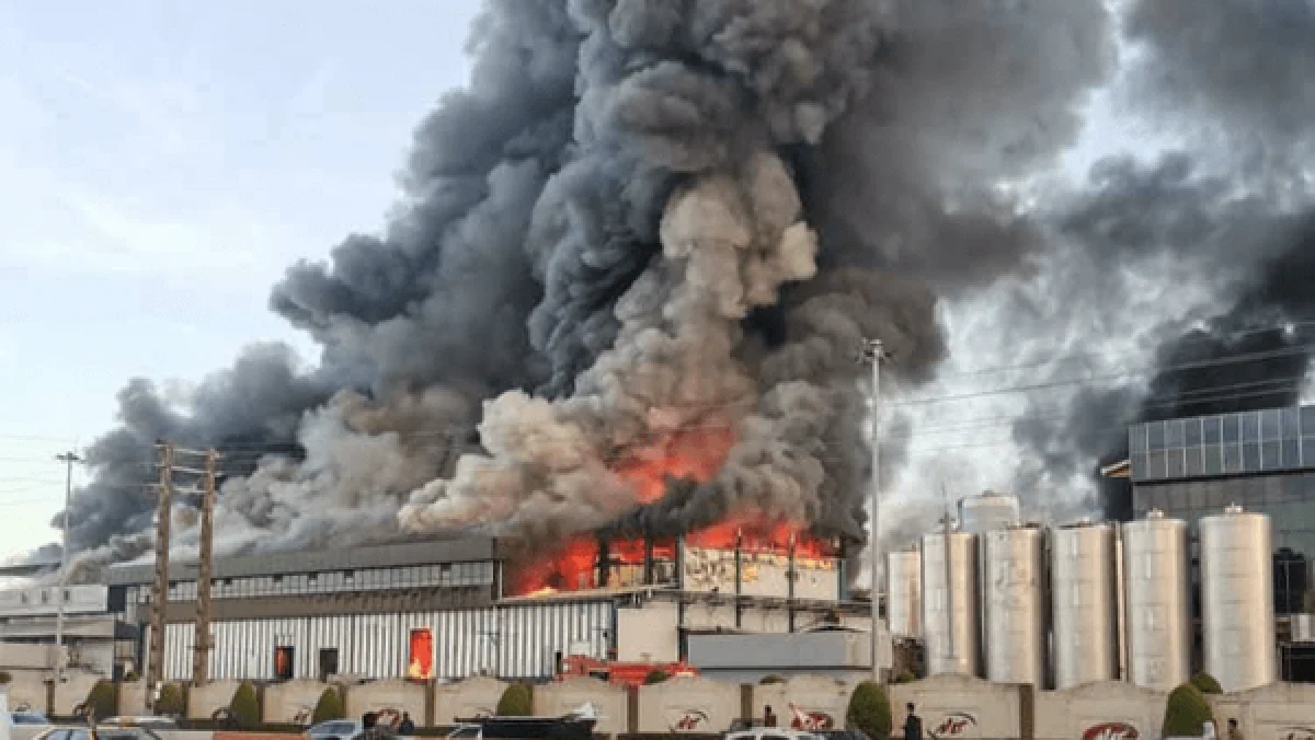 حریق شدید در کاله آمل؛ احتمال سرایت آتش به مخازن آمونیاک حریق شدید در کاله آمل؛ احتمال سرایت آتش به مخازن آمونیاک