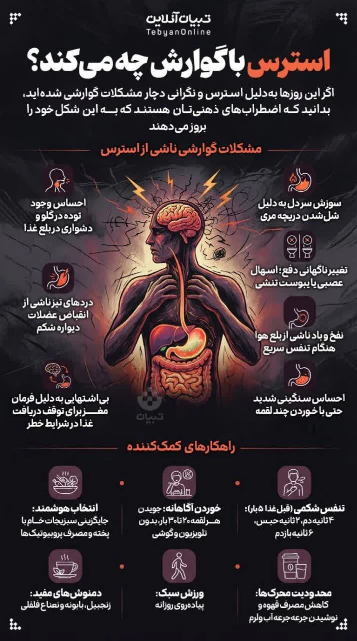 استرس و گوارش: وقتی اضطراب، معدهتان را آزار میدهد! استرس و گوارش: وقتی اضطراب، معدهتان را آزار میدهد!