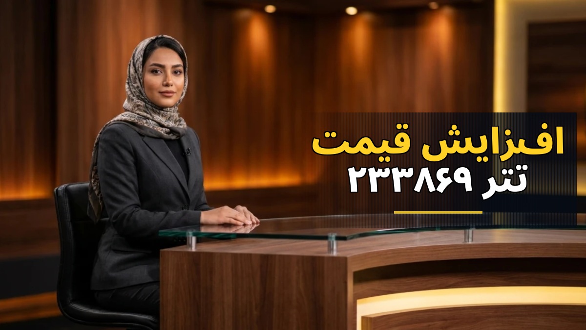 افزایش قیمت تتر به ۲۳۳,۸۶۹ تومان در بازار امروز
