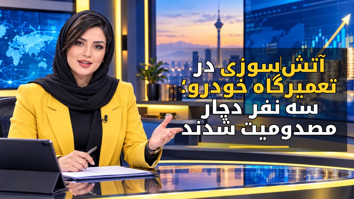 آتش‌سوزی در تعمیرگاه خودرو؛ سه نفر دچار مصدومیت شدند