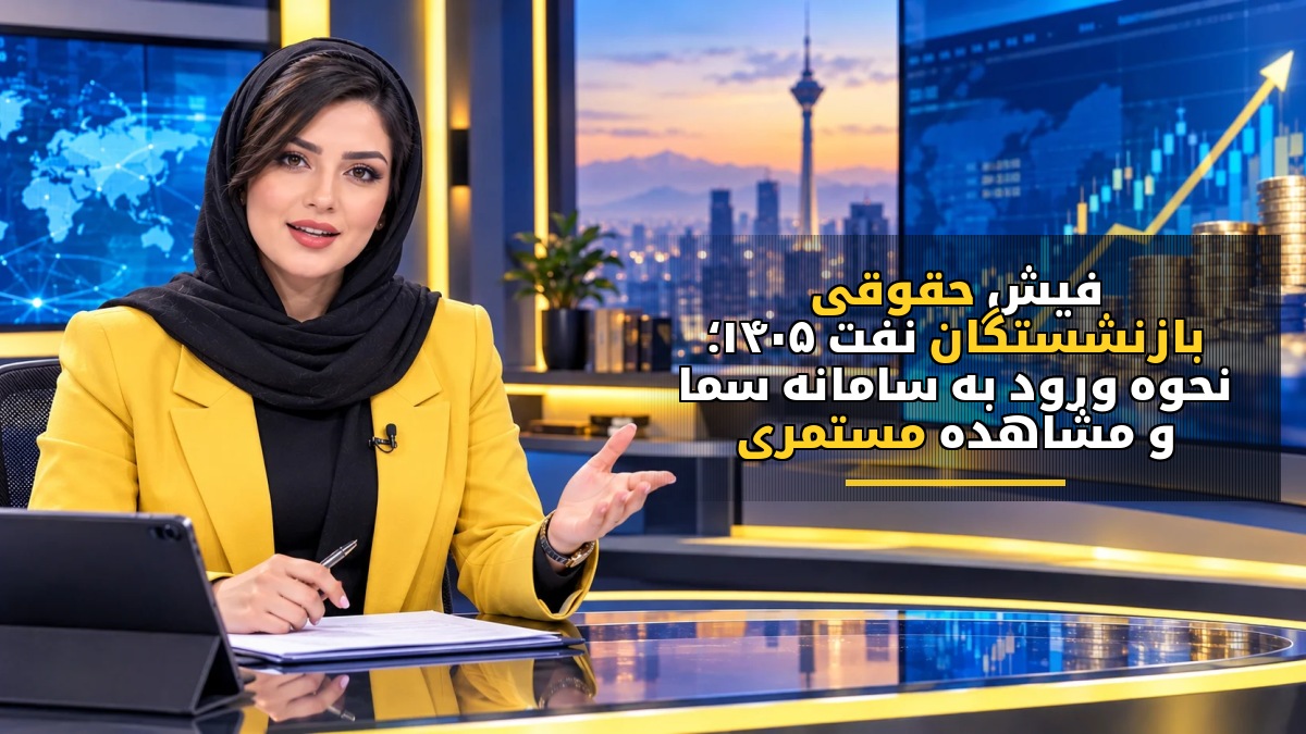 فیش حقوقی بازنشستگان نفت ۱۴۰۵؛ نحوه ورود به سامانه سما و مشاهده مستمری