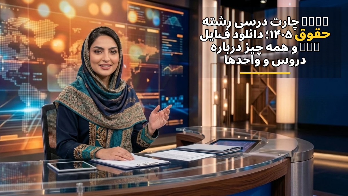 📢 چارت درسی رشته حقوق ۱۴۰۵؛ دانلود فایل PDF و همه‌چیز درباره دروس و واحدها